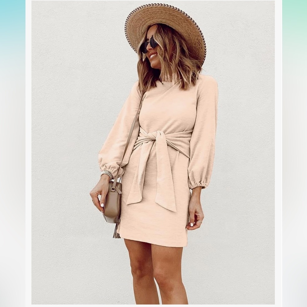 Tie front dress